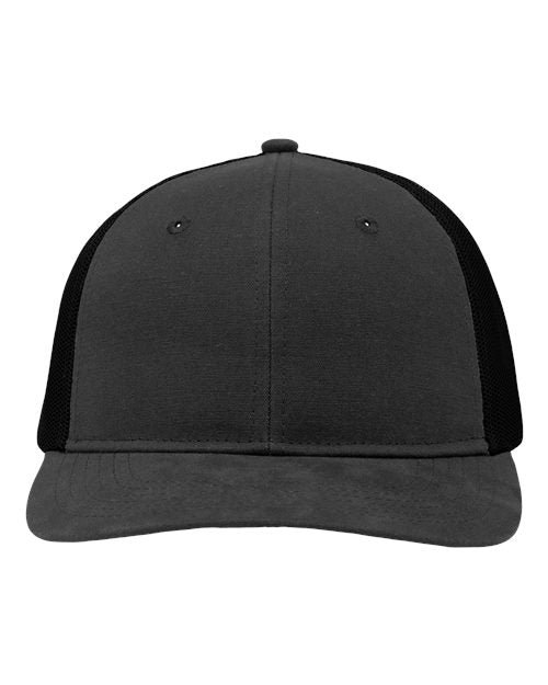 Load image into Gallery viewer, Sportsman SP1650 Modern Six-Panel Trucker Fit Cap - Charcoal/ Black
