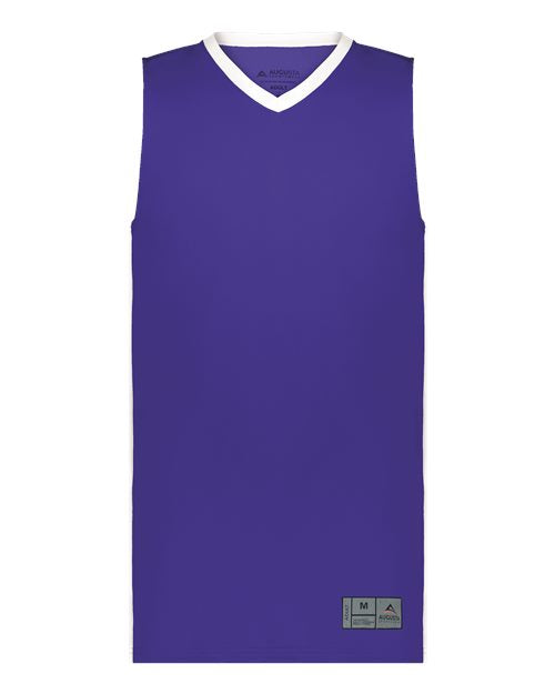 Augusta Sportswear 6886 Men's Match-Up Basketball Jersey - Purple/ White