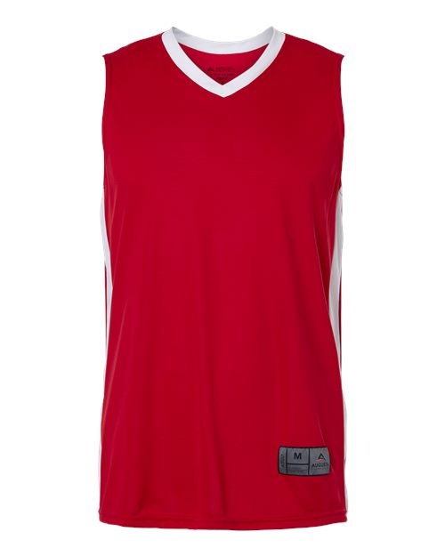 Augusta Sportswear 6886 Men's Match-Up Basketball Jersey - Scarlet/ White