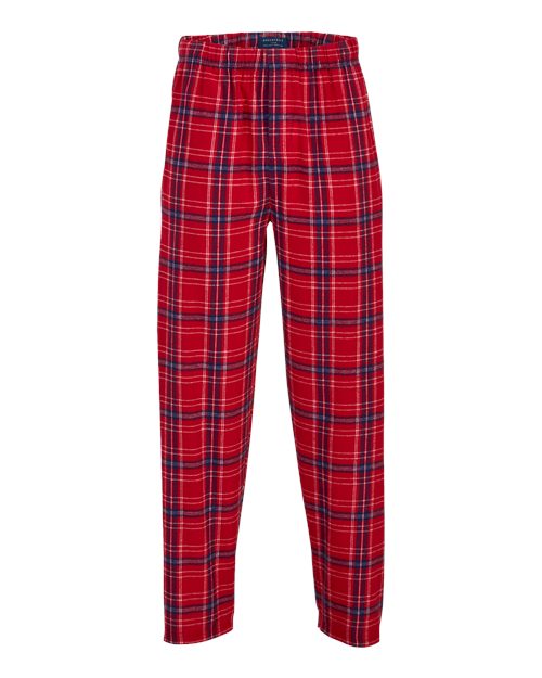 Boxercraft BM6624 Men's Harley Flannel Pants - Brick Red Kingston