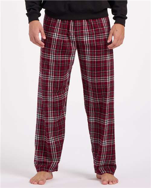 Load image into Gallery viewer, Boxercraft BM6624 Men's Harley Flannel Pants - Maroon Plaid
