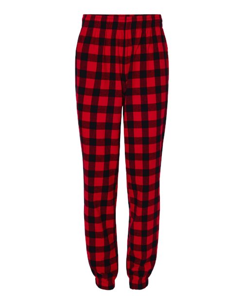 Boxercraft BM6625 Unisex Flannel Joggers - Red/ Black Buffalo