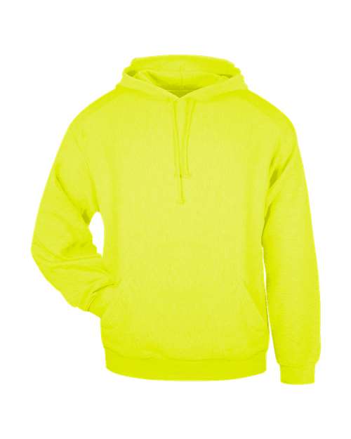 Load image into Gallery viewer, Badger 1254 Unisex Hooded Sweatshirt - Safety Yellow
