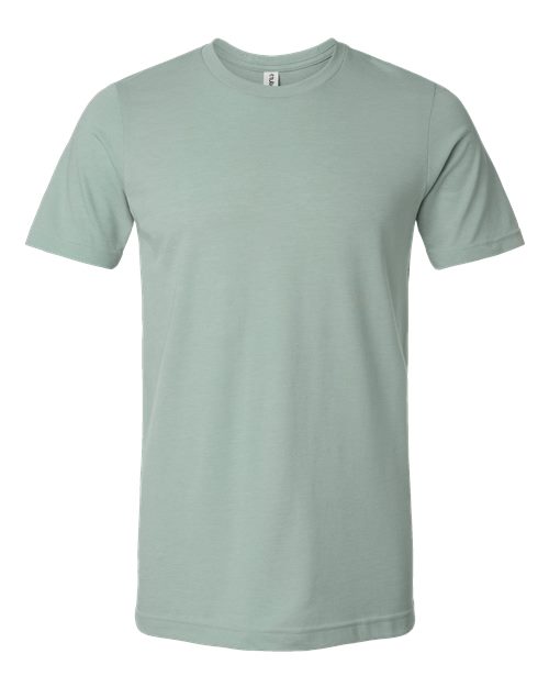 Unisex Combed CVC T-Shirt - Heather Light Sage