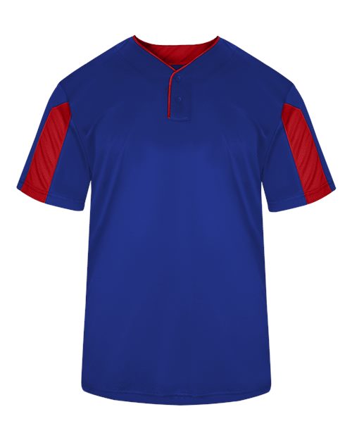 Load image into Gallery viewer, Alleson Athletic 7976 Men's Striker Placket - Royal/ Red
