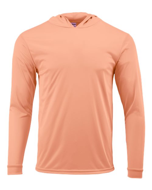 Paragon 220 Unisex Bahama Performance Hooded Long Sleeve T-Shirt - Coral