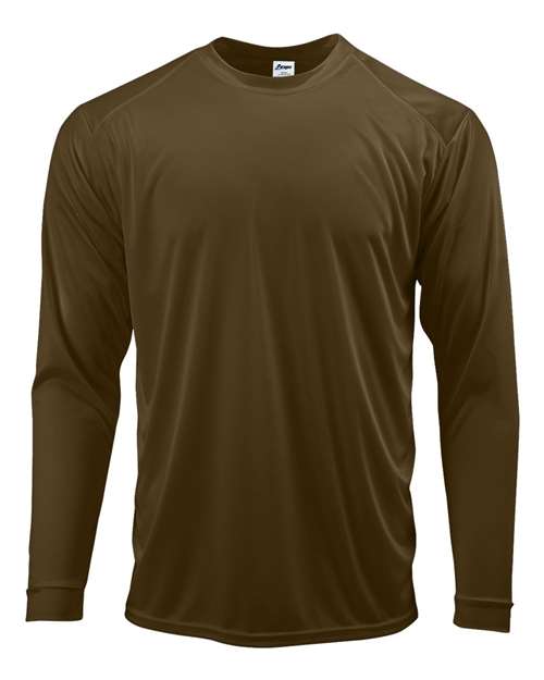 Paragon 210 Unisex Long Islander Performance Long Sleeve T-Shirt - Coyote Brown