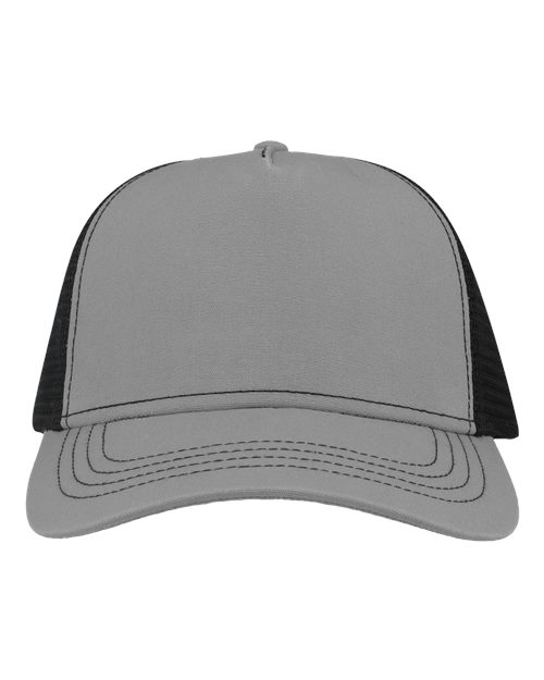 Atlantis Headwear RAPPER Sustainable Canvas Cap - Grey/ Black