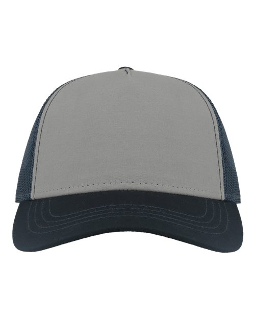 Load image into Gallery viewer, Atlantis Headwear RAPPER Sustainable Canvas Cap - Grey/ Navy
