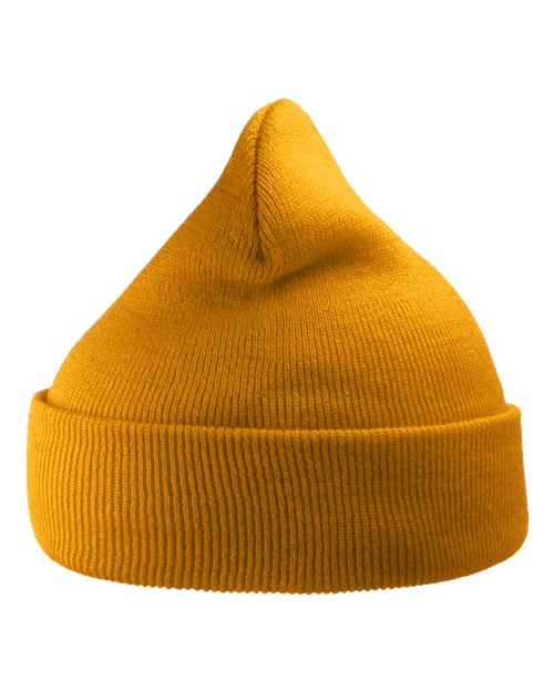 Atlantis Headwear WIND Sustainable 12" Knit Beanie - Mustard Yellow