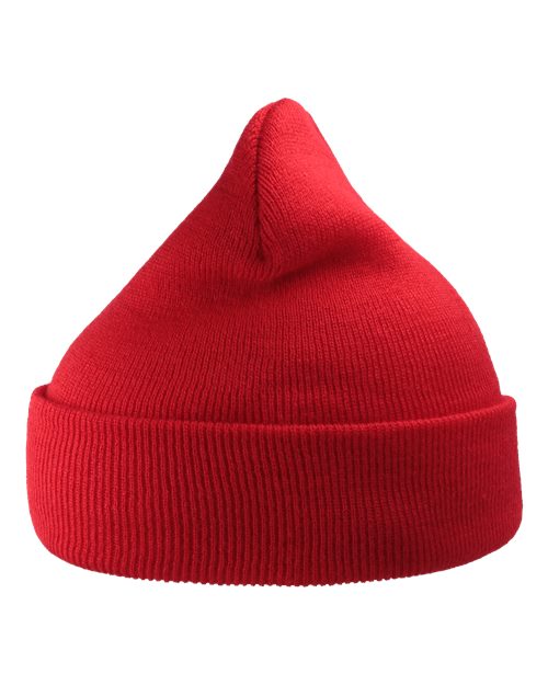 Load image into Gallery viewer, Atlantis Headwear WIND Sustainable 12" Knit Beanie - Red
