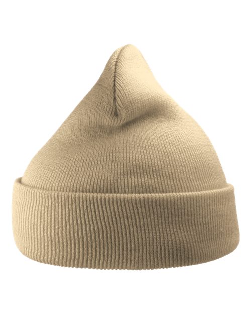 Load image into Gallery viewer, Atlantis Headwear WIND Sustainable 12" Knit Beanie - Beige
