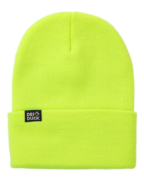 DRI DUCK 3523 Coleman Cuffed Beanie - Neon Yellow