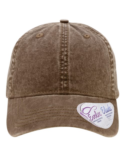 Load image into Gallery viewer, Infinity Her CASSIE Women's Pigment-Dyed with Fashion Undervisor Cap - Chocolate/ Fawn
