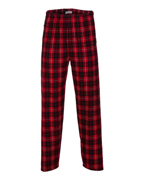 Boxercraft BM6624 Men's Harley Flannel Pants - Red/ Black Plaid