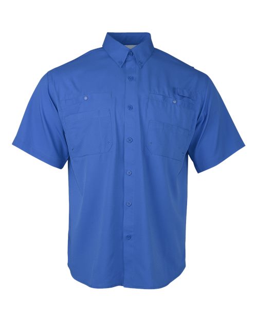 Load image into Gallery viewer, Paragon 700 Men's Hatteras Performance Short Sleeve Fishing Shirt - Vivid Blue
