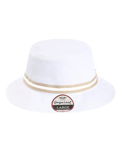 Load image into Gallery viewer, Imperial 1371P The Oxford Performance Bucket Hat - White/ Khaki
