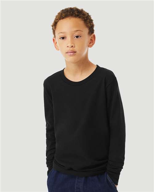 Load image into Gallery viewer, Youth Heather CVC Long Sleeve Tee
