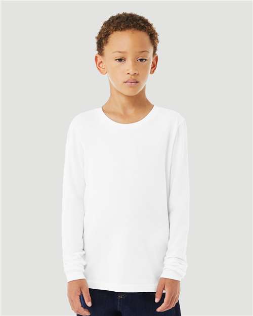 Load image into Gallery viewer, Youth Heather CVC Long Sleeve Tee
