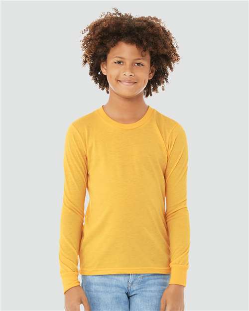 Load image into Gallery viewer, Youth Heather CVC Long Sleeve Tee
