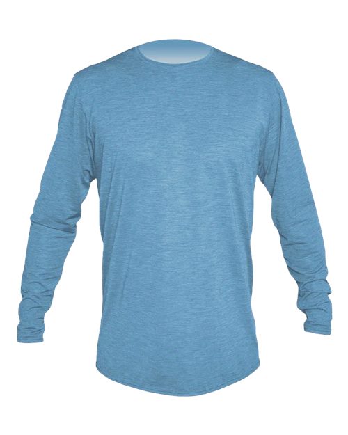 ANETIK MVLPRL8 Men's Low Pro Tech Long Sleeve T-Shirt - Bahama Heathered
