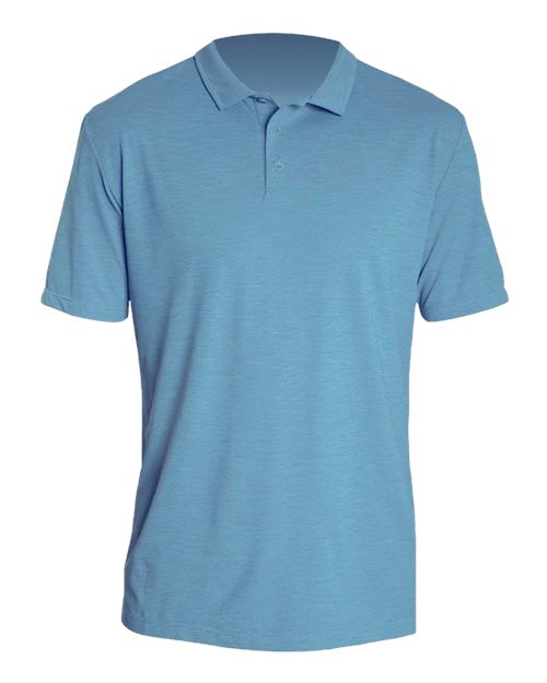 ANETIK MPLPRS0 Men's Low Pro Tech Polo - Bahama Heathered