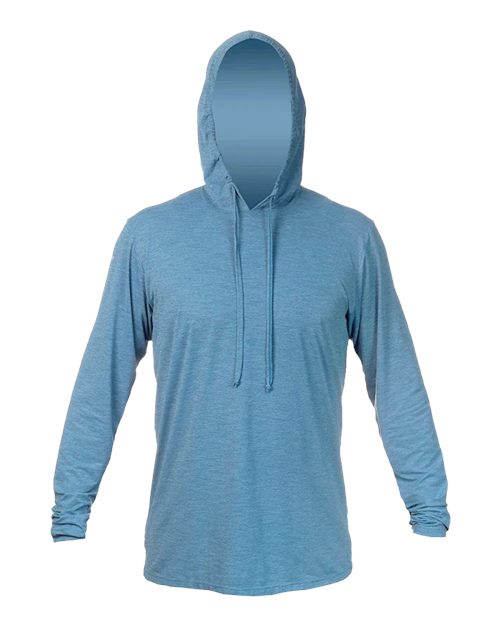 Load image into Gallery viewer, ANETIK MVLPRH8 Men's Low Pro Tech Hooded Long Sleeve T-Shirt - Bahama Heathered

