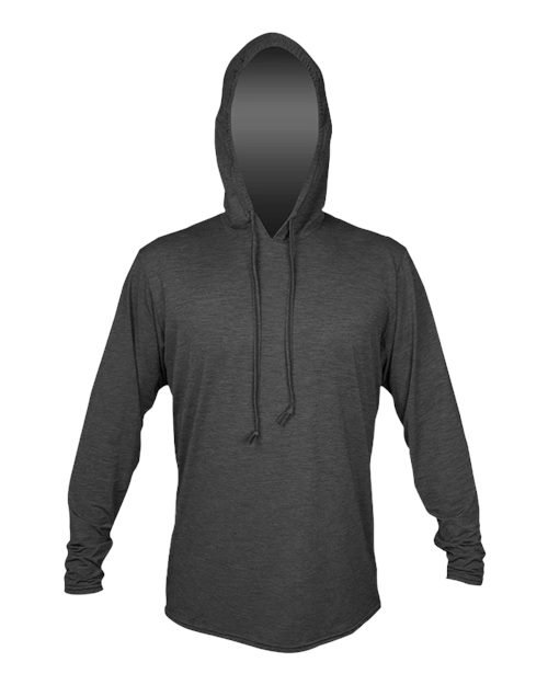 Load image into Gallery viewer, ANETIK MVLPRH8 Men's Low Pro Tech Hooded Long Sleeve T-Shirt - Charcoal Heathered
