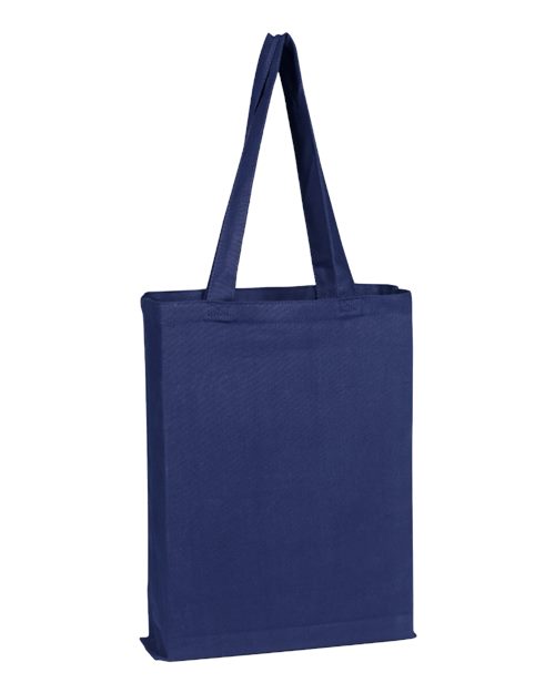Q-Tees Q800GS Canvas Gusset Promotional Tote - Navy