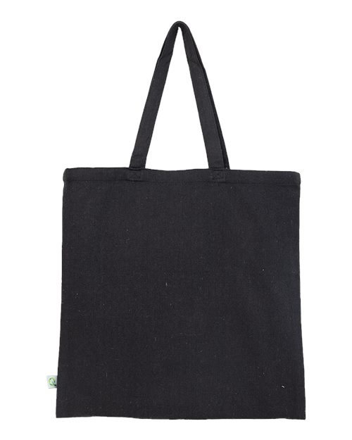 Q-Tees S800 Sustainable Canvas Tote Bag - Black
