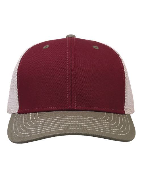 Load image into Gallery viewer, The Game GB452E Everyday Trucker Cap - Cinnamon Red/ Olive Green/ Stone
