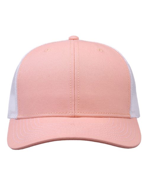 Load image into Gallery viewer, The Game GB452E Everyday Trucker Cap - Creamsicle Pink/ White
