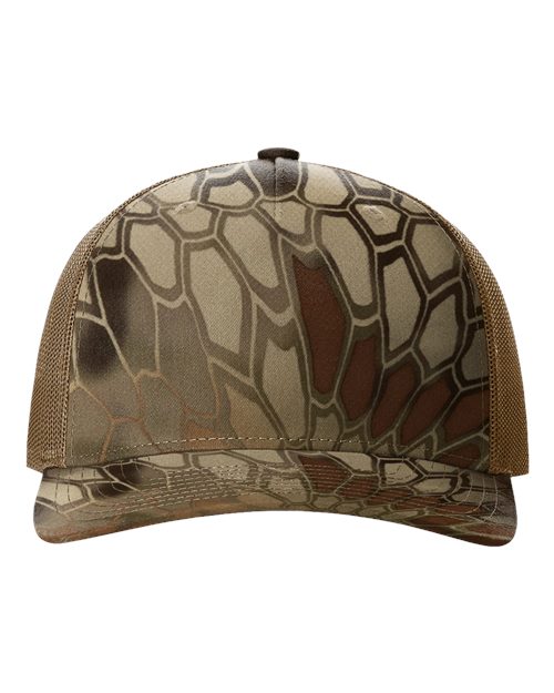 Load image into Gallery viewer, Richardson 112PFP Printed Five-Panel Trucker Cap - Kryptek Highlander/ Buck
