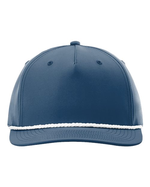 Load image into Gallery viewer, Richardson 258 Five-Panel Classic Rope Cap - Light Blue/ White
