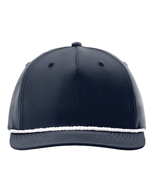 Load image into Gallery viewer, Richardson 258 Five-Panel Classic Rope Cap - Navy/ White
