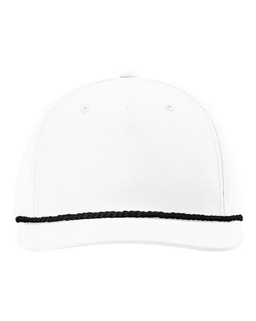 Load image into Gallery viewer, Richardson 258 Five-Panel Classic Rope Cap - White/Black
