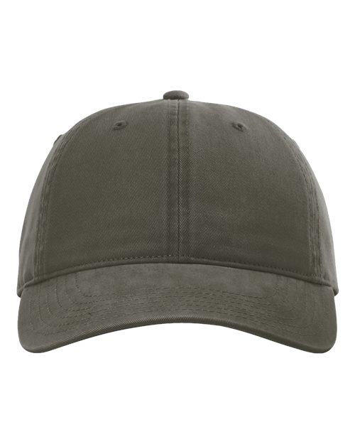 Richardson 326 Peach Twill Dad Hat - Army Green