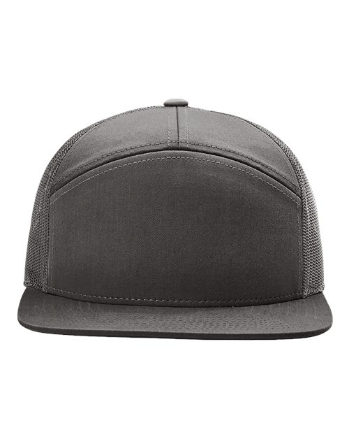 Richardson 168 Seven-Panel Trucker Cap - Charcoal