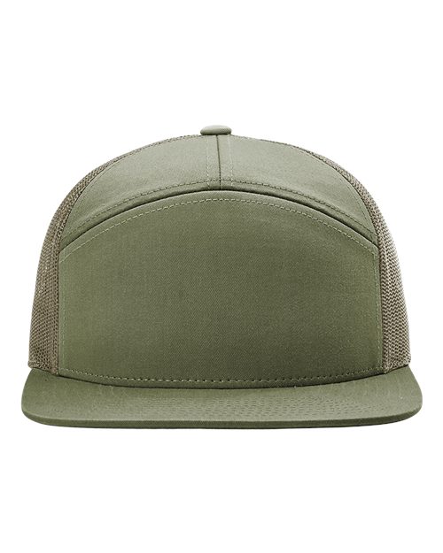 Richardson 168 Seven-Panel Trucker Cap - Loden Green
