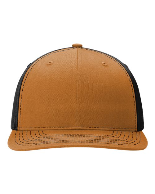 Richardson 312 Twill Back Trucker Cap - Caramel/ Black