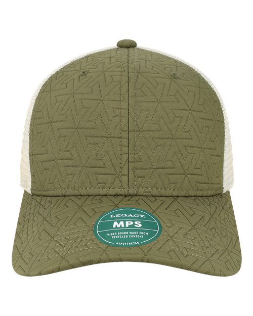 Load image into Gallery viewer, LEGACY MPS Mid-Pro Snapback Trucker Cap - Olive Z - Quilted
