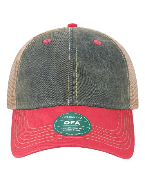 LEGACY OFA Old Favorite Trucker Cap - Navy/ Dark Pink