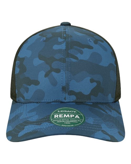 Load image into Gallery viewer, LEGACY REMPA Reclaim Mid-Pro Adjustable Cap - Blue Camo/ Black
