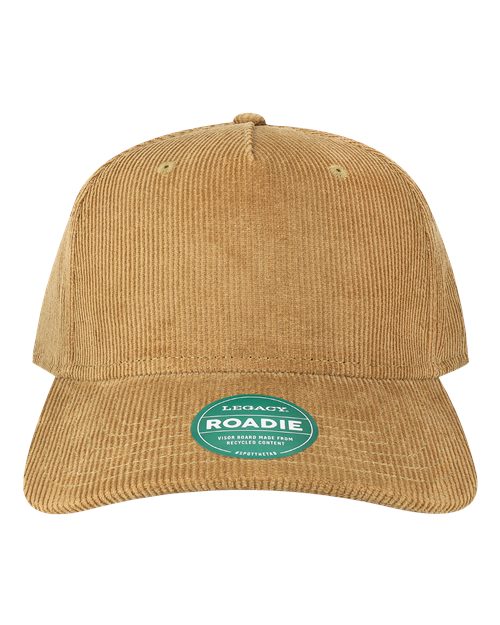 Load image into Gallery viewer, LEGACY ROADIE Five-Panel Adjustable Cap - Khaki Corduroy

