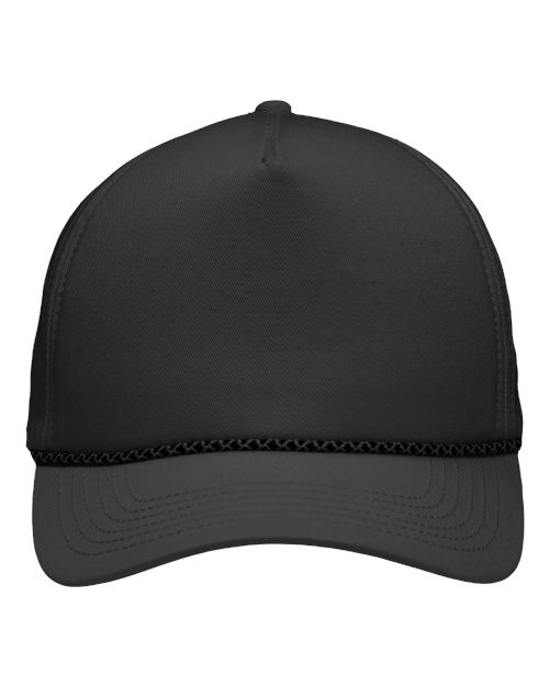 Sportsman SP1300 Five-Panel Rope Heritage Fit Cap - Charcoal