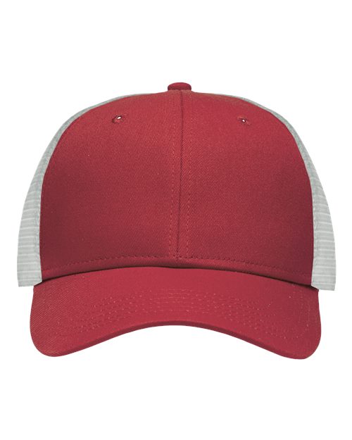 Load image into Gallery viewer, Sportsman SP1450 Traditional Lo-Pro Mesh Back Trucker Fit Cap - Chino Cardinal/ White
