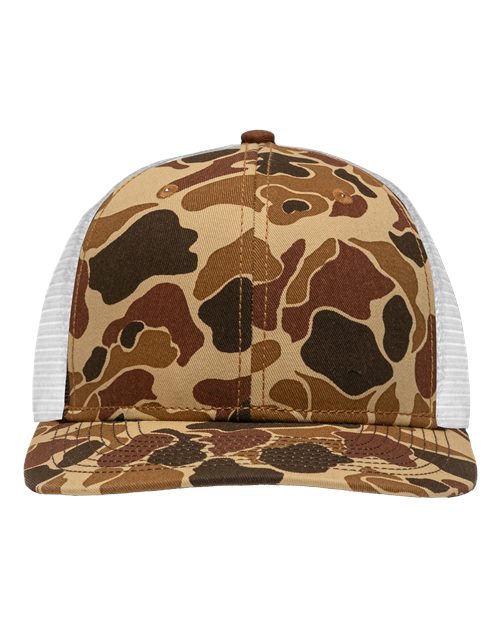 Load image into Gallery viewer, Sportsman SP1450 Traditional Lo-Pro Mesh Back Trucker Fit Cap - Chino Duck Camo/ White
