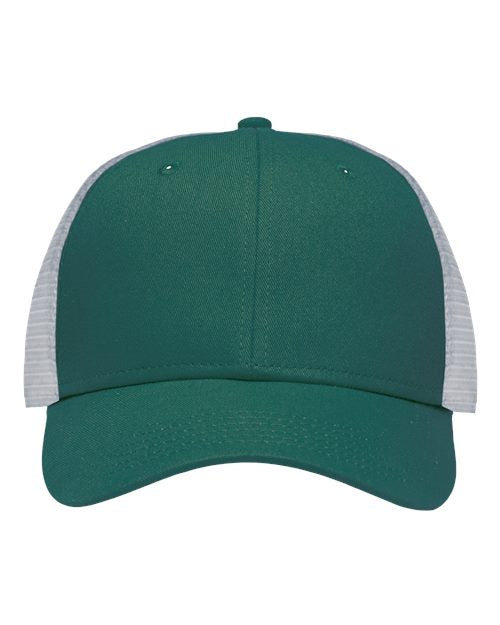 Sportsman SP1450 Traditional Lo-Pro Mesh Back Trucker Fit Cap - Chino Forest Green/ White