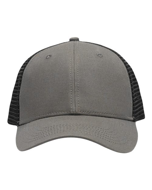 Load image into Gallery viewer, Sportsman SP1450 Traditional Lo-Pro Mesh Back Trucker Fit Cap - Chino Grey/ Black
