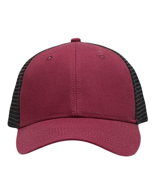 Load image into Gallery viewer, Sportsman SP1450 Traditional Lo-Pro Mesh Back Trucker Fit Cap - Chino Maroon/ Black
